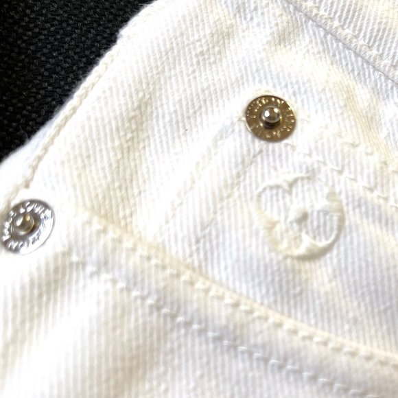 Auc Louis Vuitton Toile denim white straight leg jeans - Picture 6 of 13